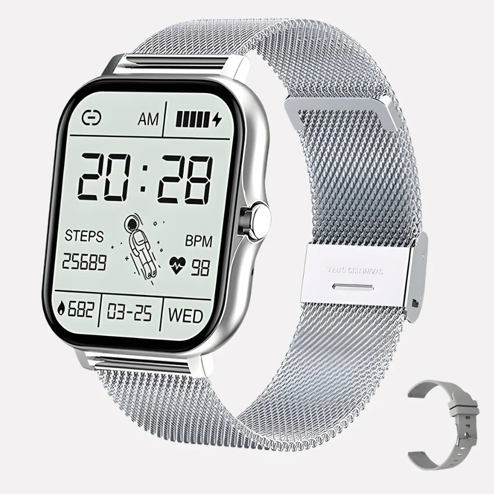 Montre connectée de sport étanche avec alerte SOS
