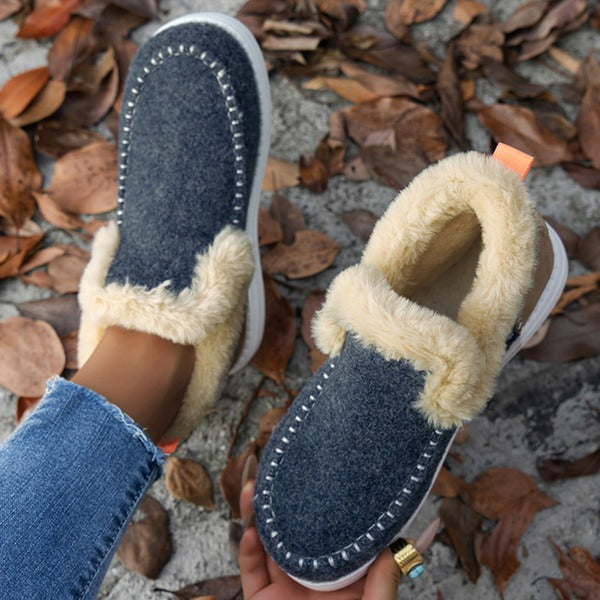 Bottines douillettes pour femme, légères et confortables