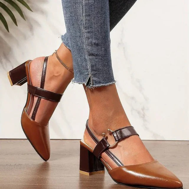 Sandales à talons hauts avec bride cheville pour femme