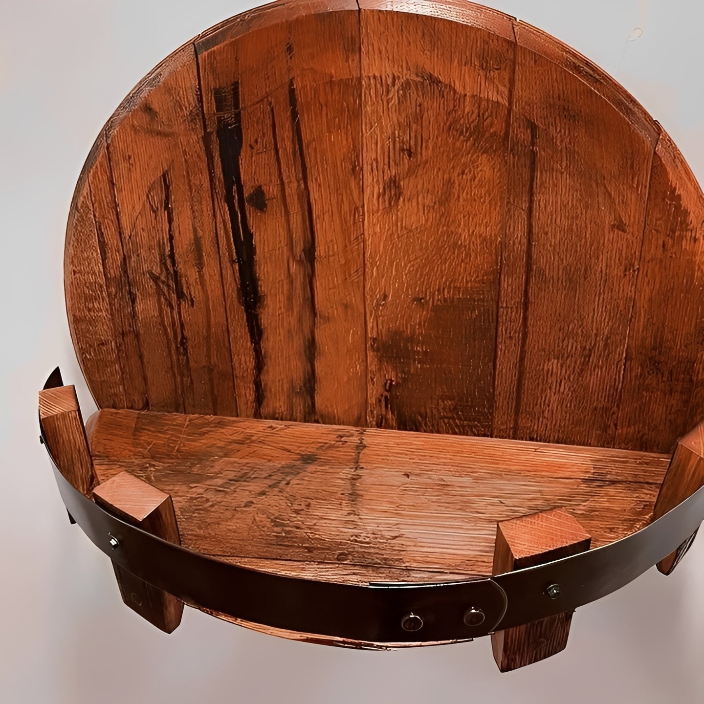 Étagère Murale Tonneau de Whisky Vintage