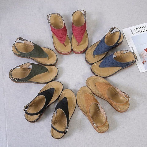 Sandales orthopédiques confortables pour femmes avec semelles souples
