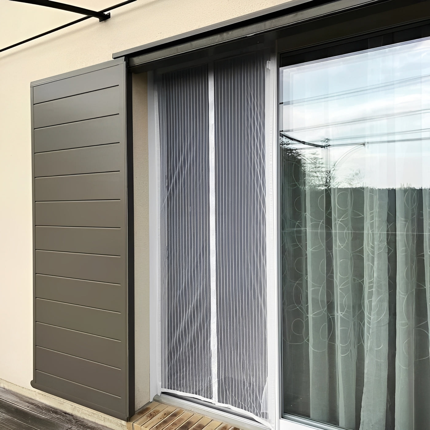 Moustiquaire de porte magnétique pour la protection contre les insectes
