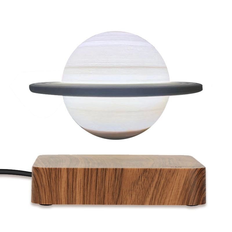 Floating Magnetic Globe Desk Lamp with Dual-Tone LED Lighting for Office & Bedroom