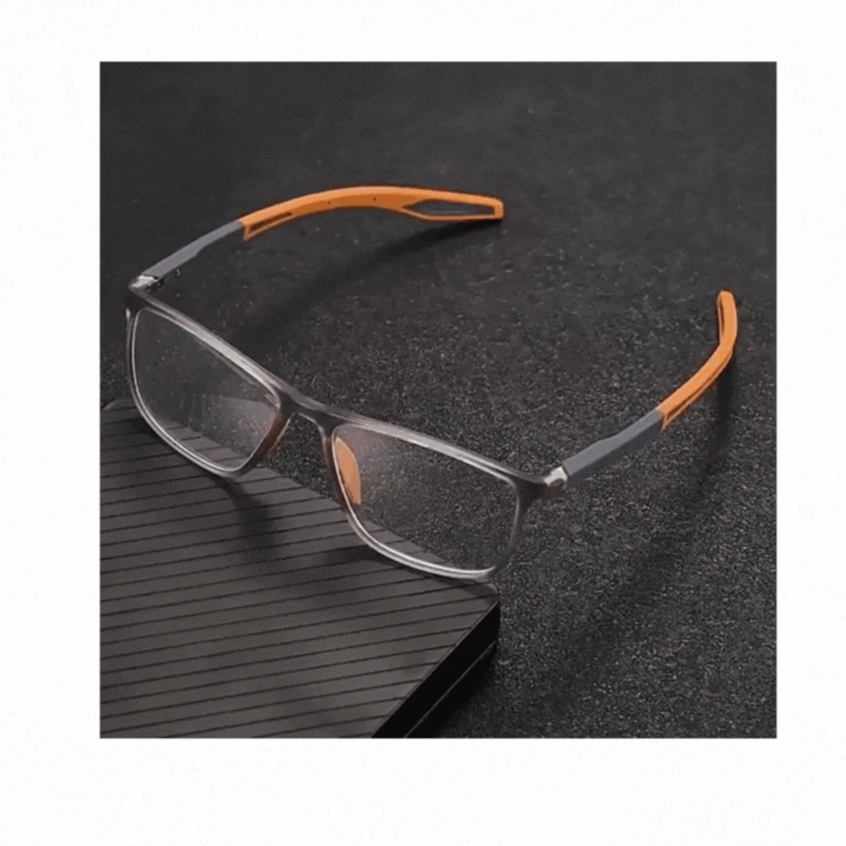 Progressive Reading Glasses with Multifocal Transition Lenses for Men & Women | Lightweight Polycarbonate Frame | Clear Near & Far Vision