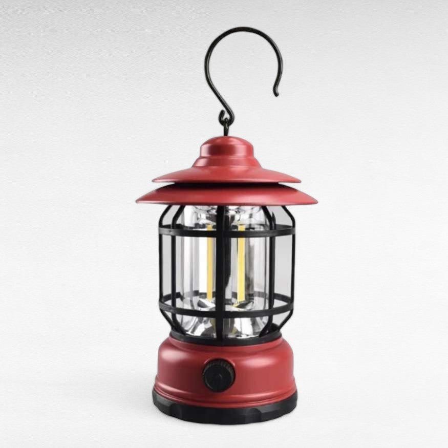 Rechargeable LED Camping Lantern Dimmable USB Portable Outdoor Light Retro Design for Tent Emergency Home Garden