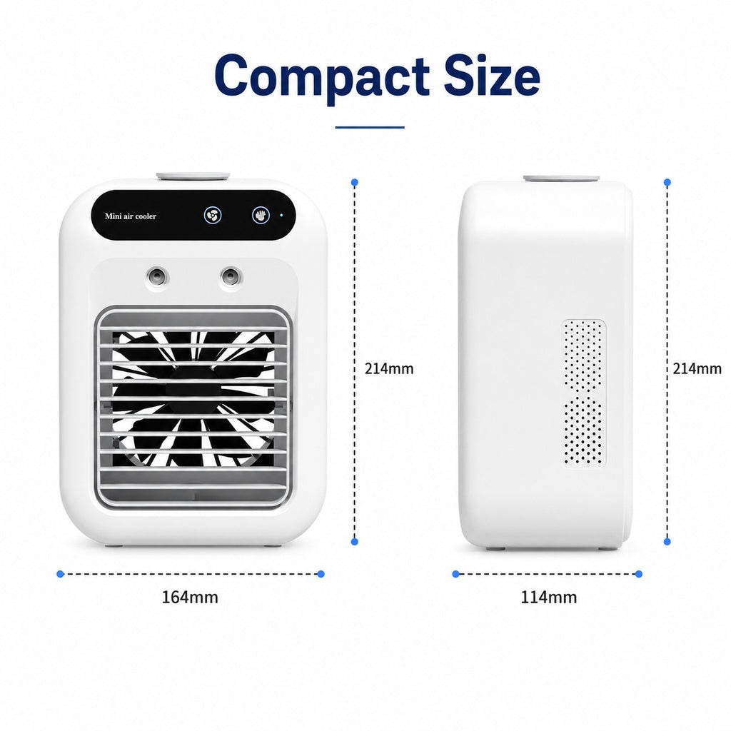 Ortekor Ultra-Quiet Mini Air Cooler for Home & Office – Keeps Pets & Kids Comfortable While Beating the Heat