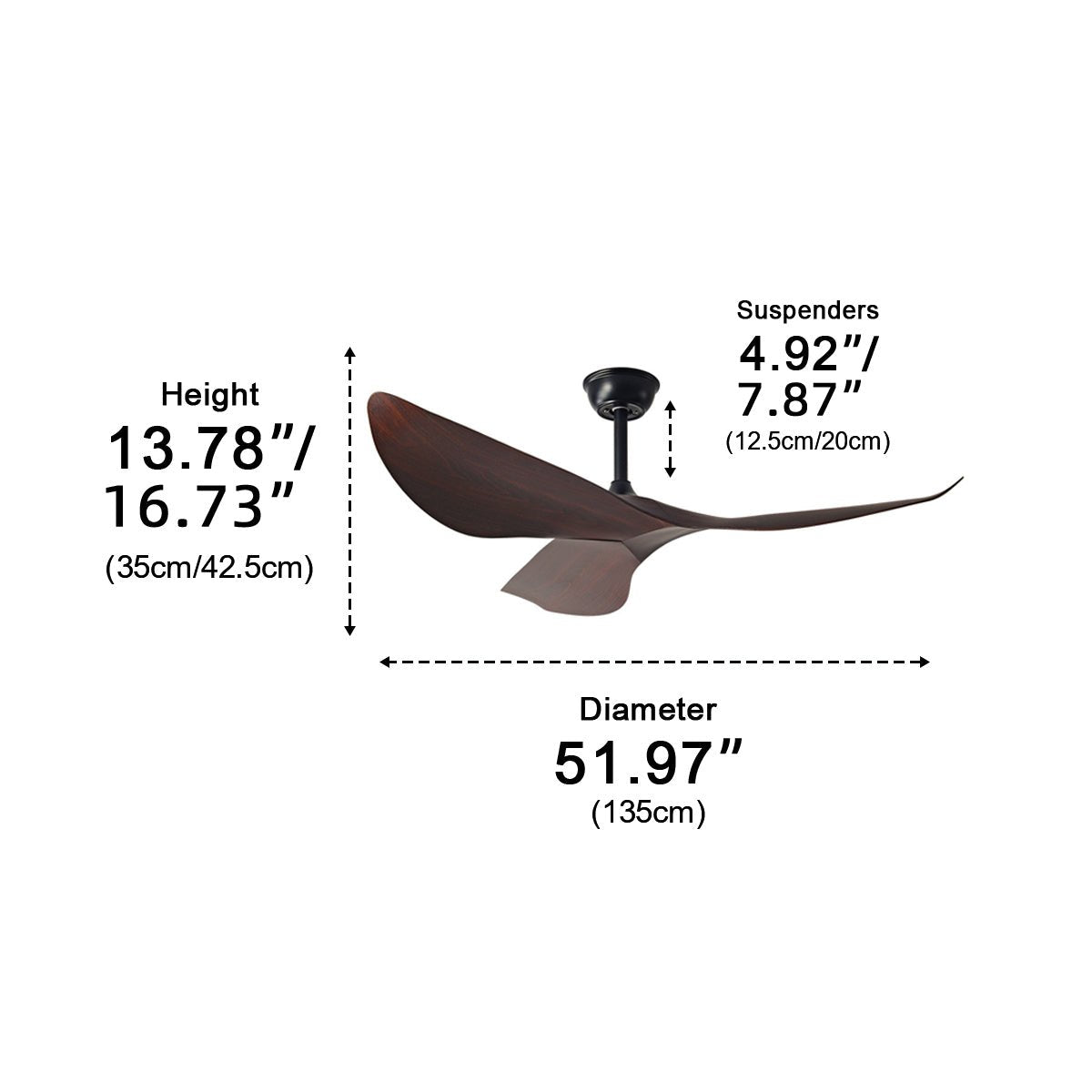 52-Inch Whisper-Quiet DC Motor Fan with Remote, Reversible Airflow & 6-Speed Control for Bedrooms and Open-Plan Living Spaces