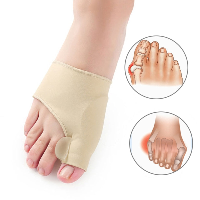 Toe Alignment Sleeve for Big Toe Joint Pain Relief – Gel Cushion Foot Corrector for Daily Comfort & Pressure Reduction – Flexible Fabric