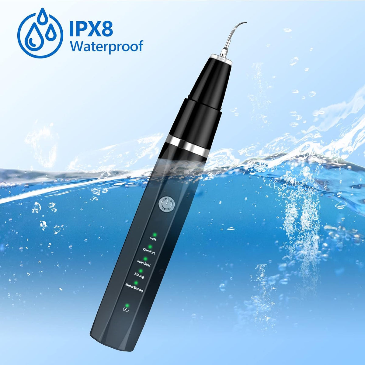 Nettoyeur de dents pour chien à ultrasons, détartreur dentaire rechargeable pour chien, outil de nettoyage dentaire pour chien contre la plaque dentaire