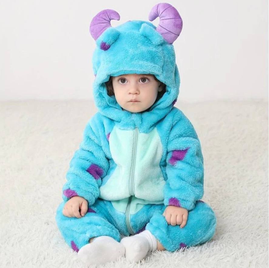 Grenouillère Confortable en Polaire Animale pour Enfants