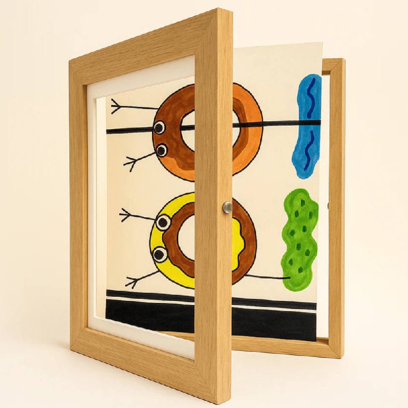 Grand cadre photo A4 pour enfants avec rangement de 150 pages