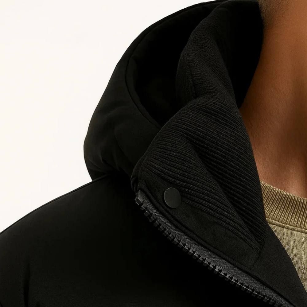 Doudoune chaude imperméable à capuche pour homme