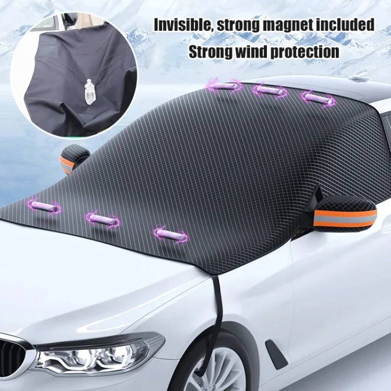 Protection de pare-brise de voiture contre la neige et le givre