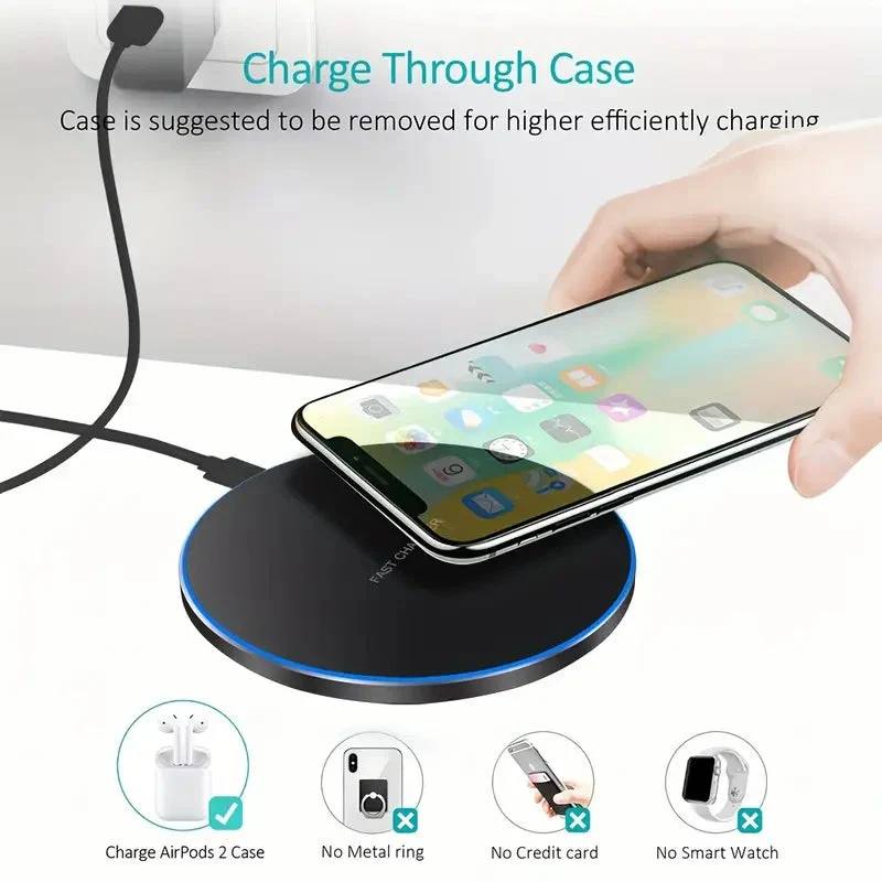 Tapis de chargeur de téléphone sans fil rapide 30W