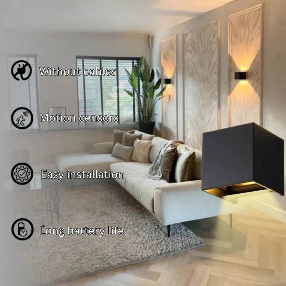Applique murale LED sans fil élégante