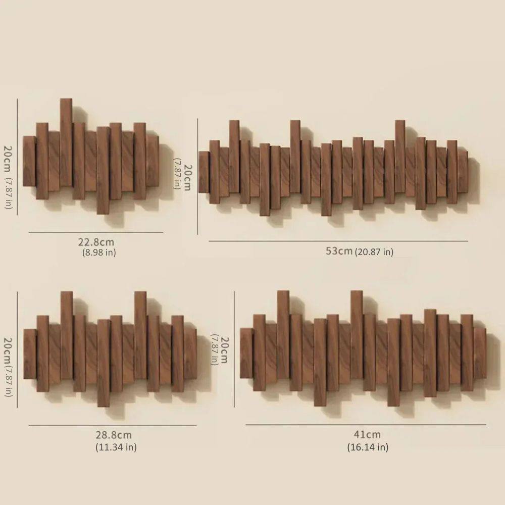 Porte-manteau mural en bois robuste – Rangement moderne pour entrée