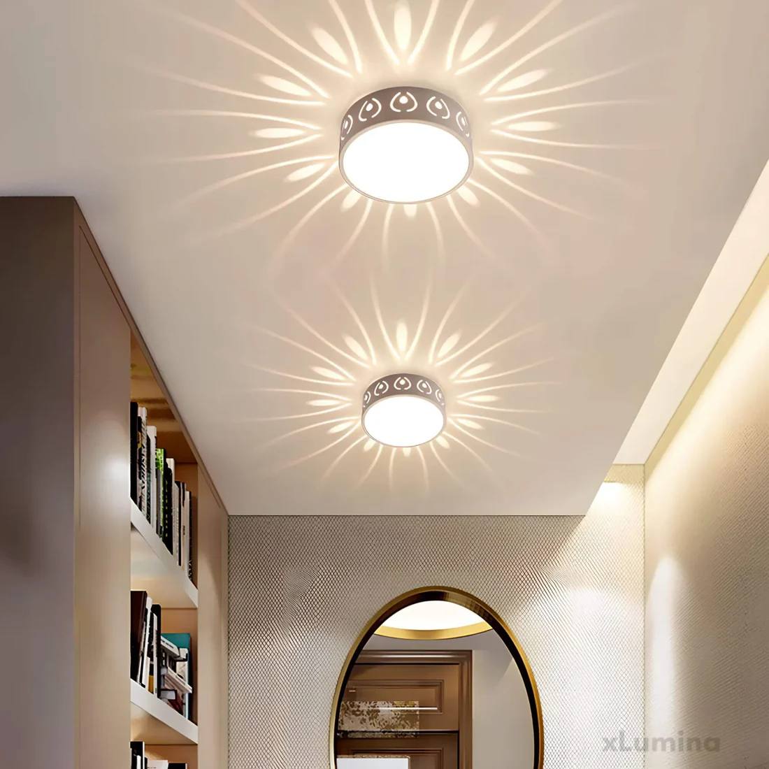 Plafonnier LED lumineux intérieur/extérieur