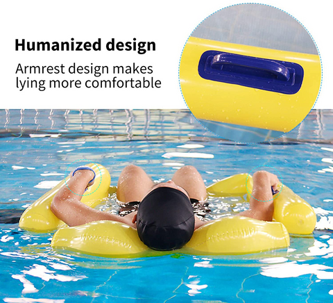 Ortekor Inflatable Pool Float Hammock with Double Lock Inflation | Comfortable and Portable Floaties for Relaxation
