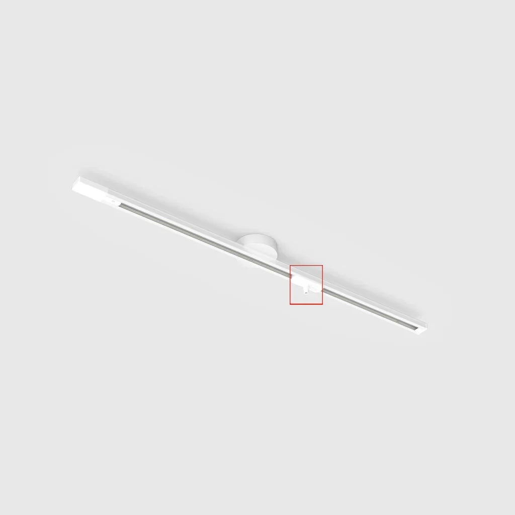 Track Light Adapter 3-Inch ABS Twist-Lock Connector for Adjustable Pendant Fixture Rail Systems Kitchen Dining Commercial Spaces Low-Profile