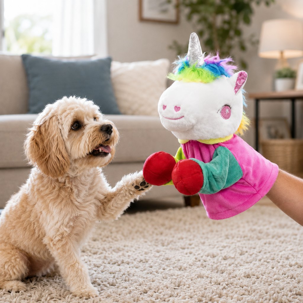 Ortekor Interactive Boxing Pet Puppet for Indoor Play – Squeeze-to-Punch Sound Toy for Bored Dogs & Cats