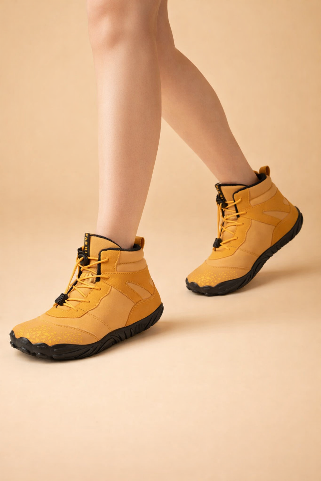 Women's Waterproof Minimalist Winter Boots – Zero-Drop Flexible Sole for Unrestricted Toe Movement & Outdoor Traction