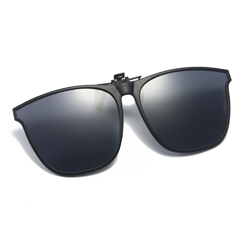 Polarized Clip-On Sunglasses for Prescription Glasses – Flip-Up Magnetic Lens Attachment UV400 Protection for Driving Outdoor Activities Eye