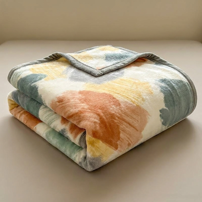 PRISMACLOUD – Watercolor Geometric Blanket for Elevated Comfort