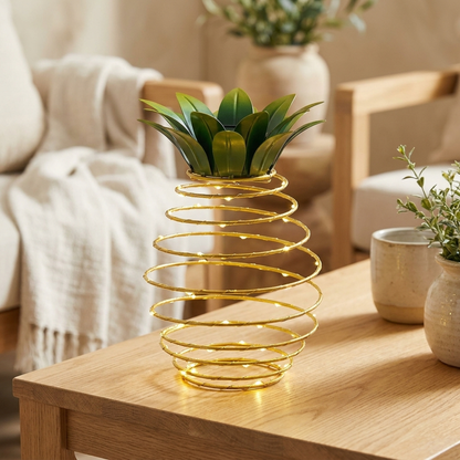TROPICBEAM – Lanterne solaire ananas pour une lueur de soirée chaleureuse