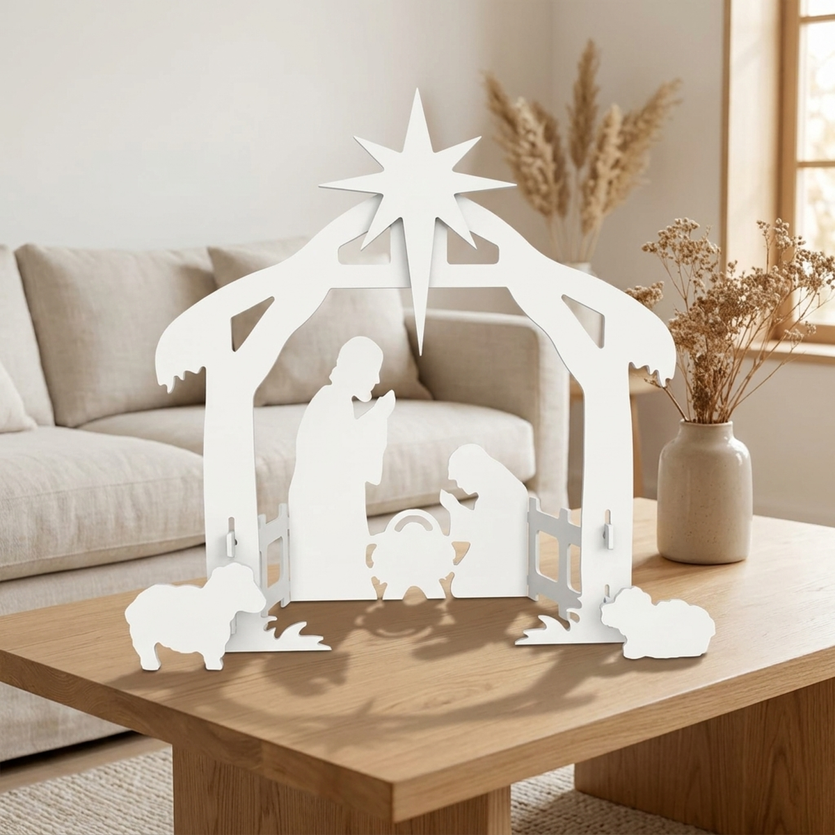MANGERELLE – Crèche de Noël pour une décoration de fêtes élégante