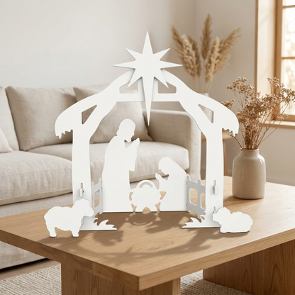MANGERELLE – Crèche de Noël pour une décoration de fêtes élégante