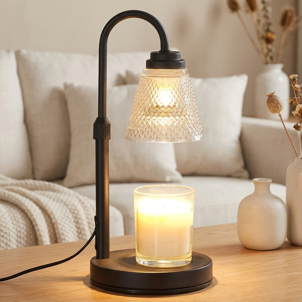 WAXTIMER – Lampe chauffe-bougie avec minuteur pour une ambiance sans flamme