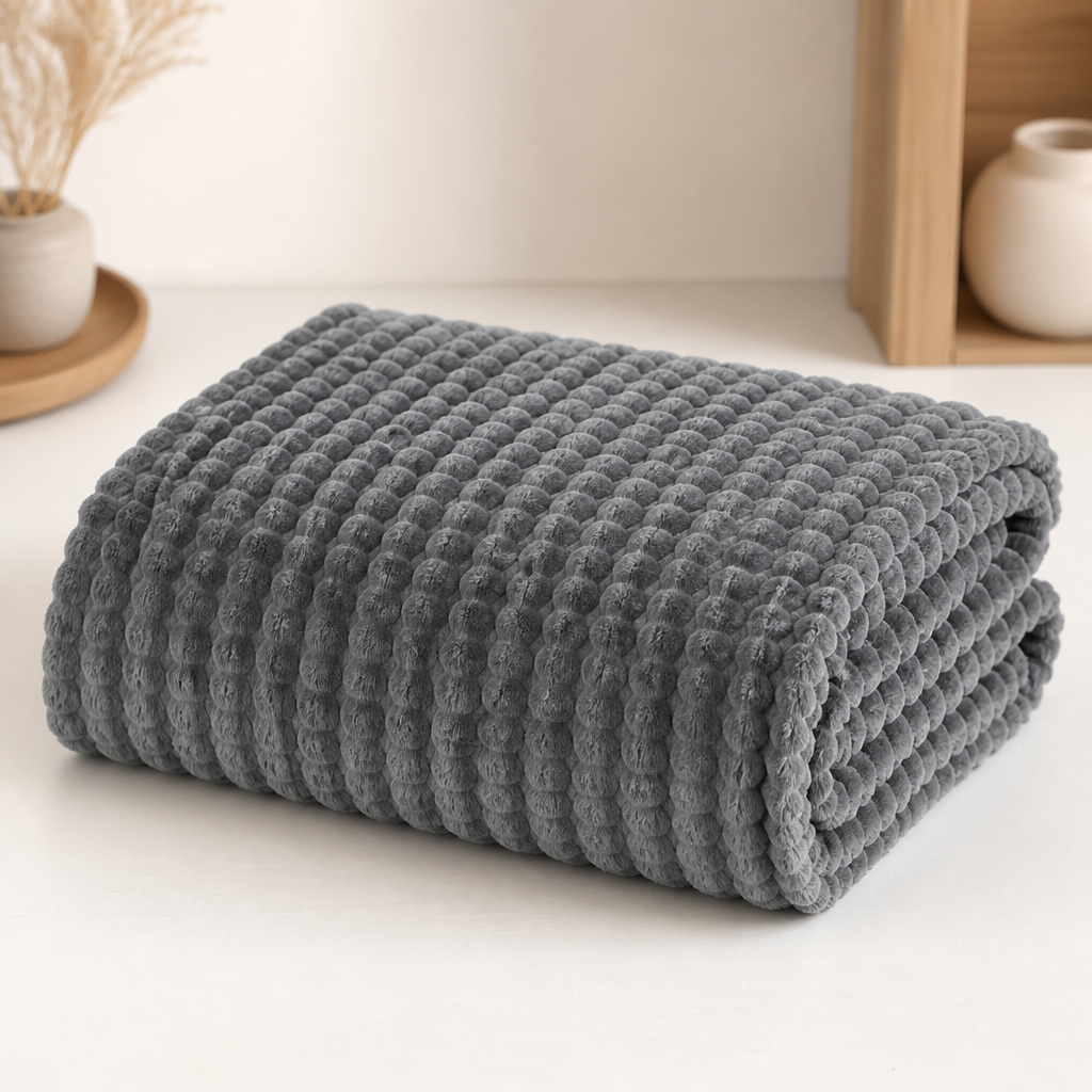 SCANDIVEIL – Couverture en microfibre pour une chaleur intérieure douce