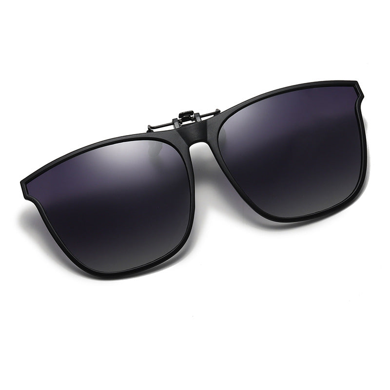 Polarized Clip-On Sunglasses for Prescription Glasses – Flip-Up Magnetic Lens Attachment UV400 Protection for Driving Outdoor Activities Eye