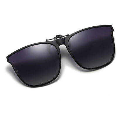 Polarized Clip-On Sunglasses for Prescription Glasses – Flip-Up Magnetic Lens Attachment UV400 Protection for Driving Outdoor Activities Eye