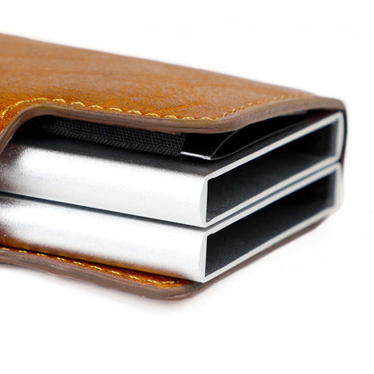 Everyday Essential | RFID Blocking Leather Wallet with Pop-Up Card Holder | Slim Design for Secure Access