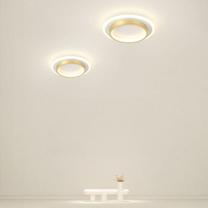 Flush Mount LED Disk Light 10W 20W Ultra-Slim 2 in Profile Black White for Low Ceilings Bedroom Hallway Foyer Apartment Living Room Modern H