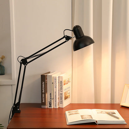 Adjustable Swing Arm Desk Lamp with Clip Base for Home Office and Bedside Reading