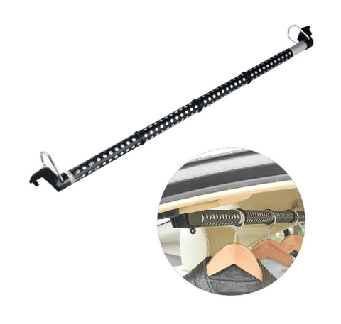 Porte-vêtements extensible pour voiture | Barre de suspension télescopique pour le voyage
