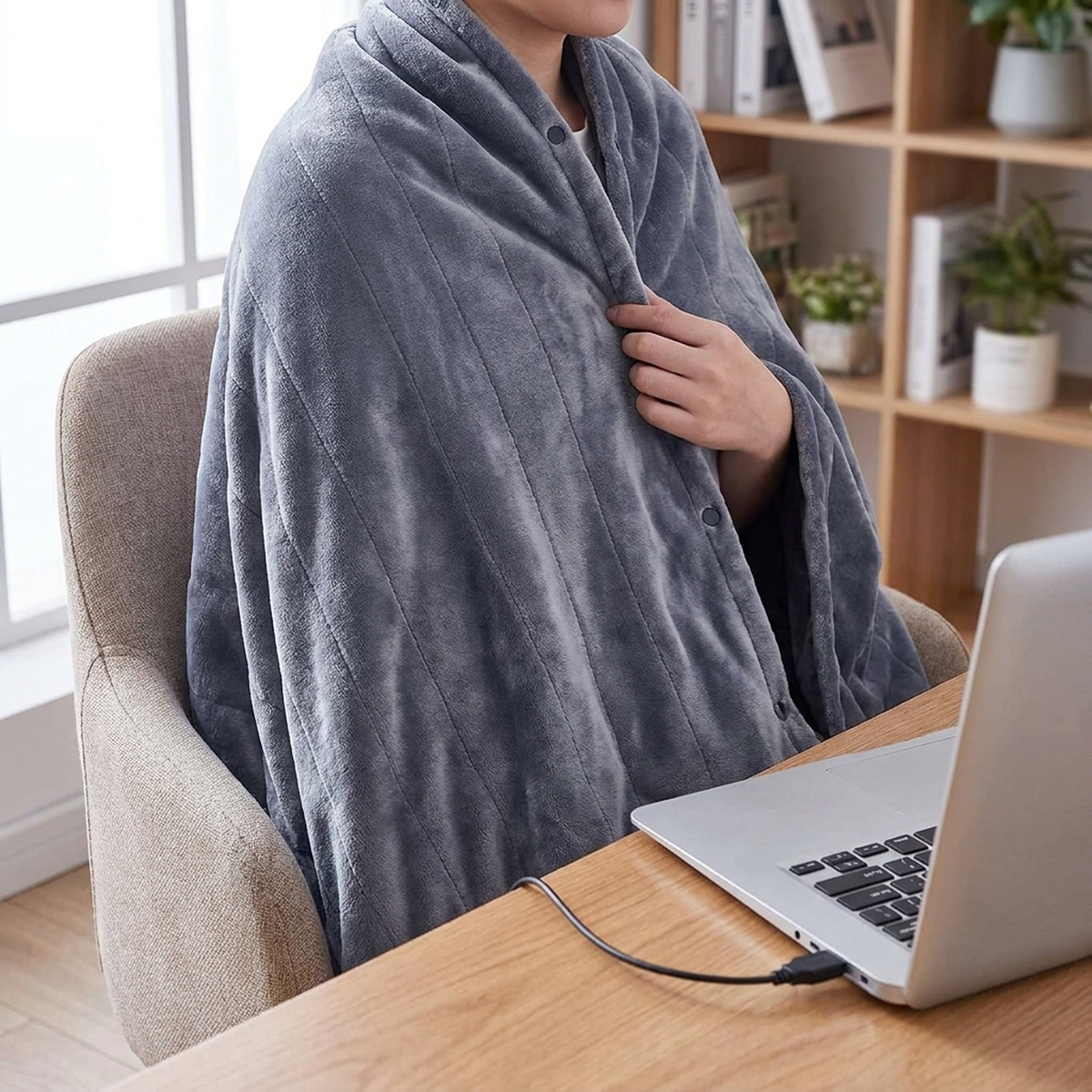 COZYTREK – USB Heated Blanket for Convenient On-the-Go Warmth