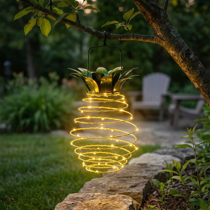TROPICBEAM – Lanterne solaire ananas pour une lueur de soirée chaleureuse