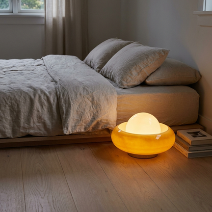 AURAEGG – Lampadaire Bauhaus pour un éclairage doux et relaxant