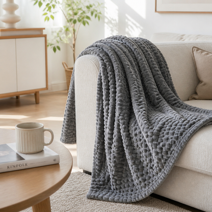 SCANDIVEIL – Couverture en microfibre pour une chaleur intérieure douce