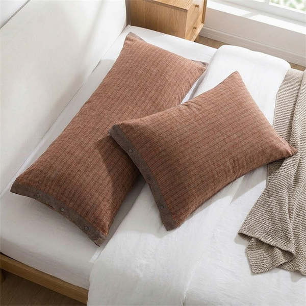 BUTTONPLAID – Mini Pillowcases with Refined Button Detail