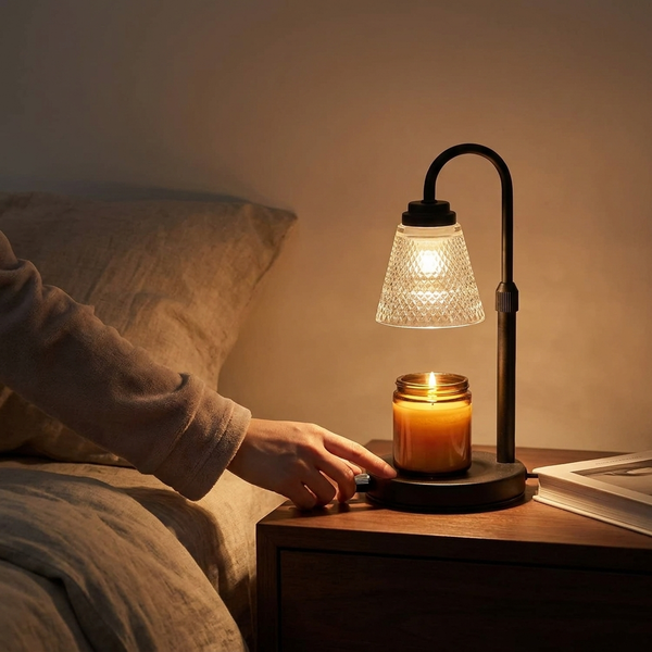 WAXTIMER – Lampe chauffe-bougie avec minuteur pour une ambiance sans flamme