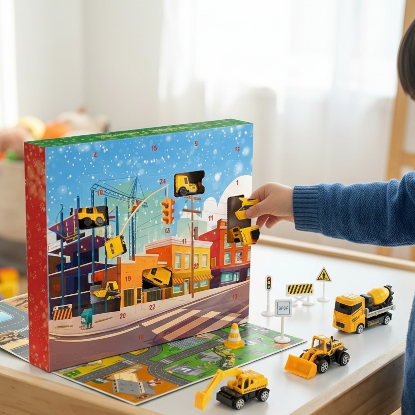 BUILDERCOUNT – Construction Vehicle Advent Calendar for Daily Discovery