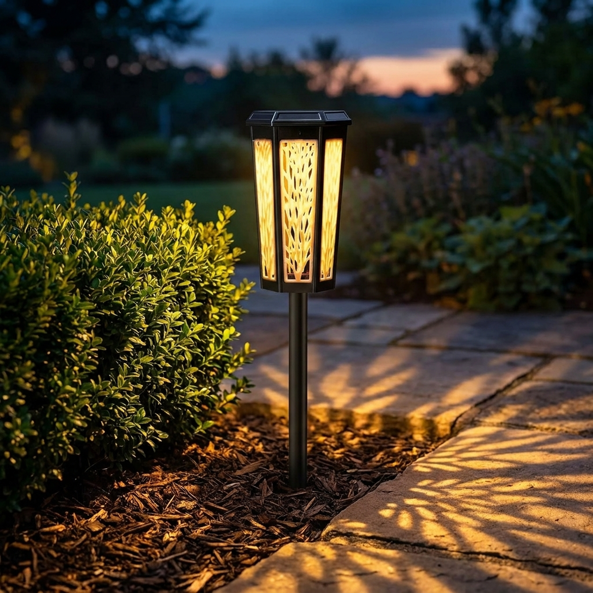 GARDENGLEAM – Lampe solaire pour une douce lueur en soirée