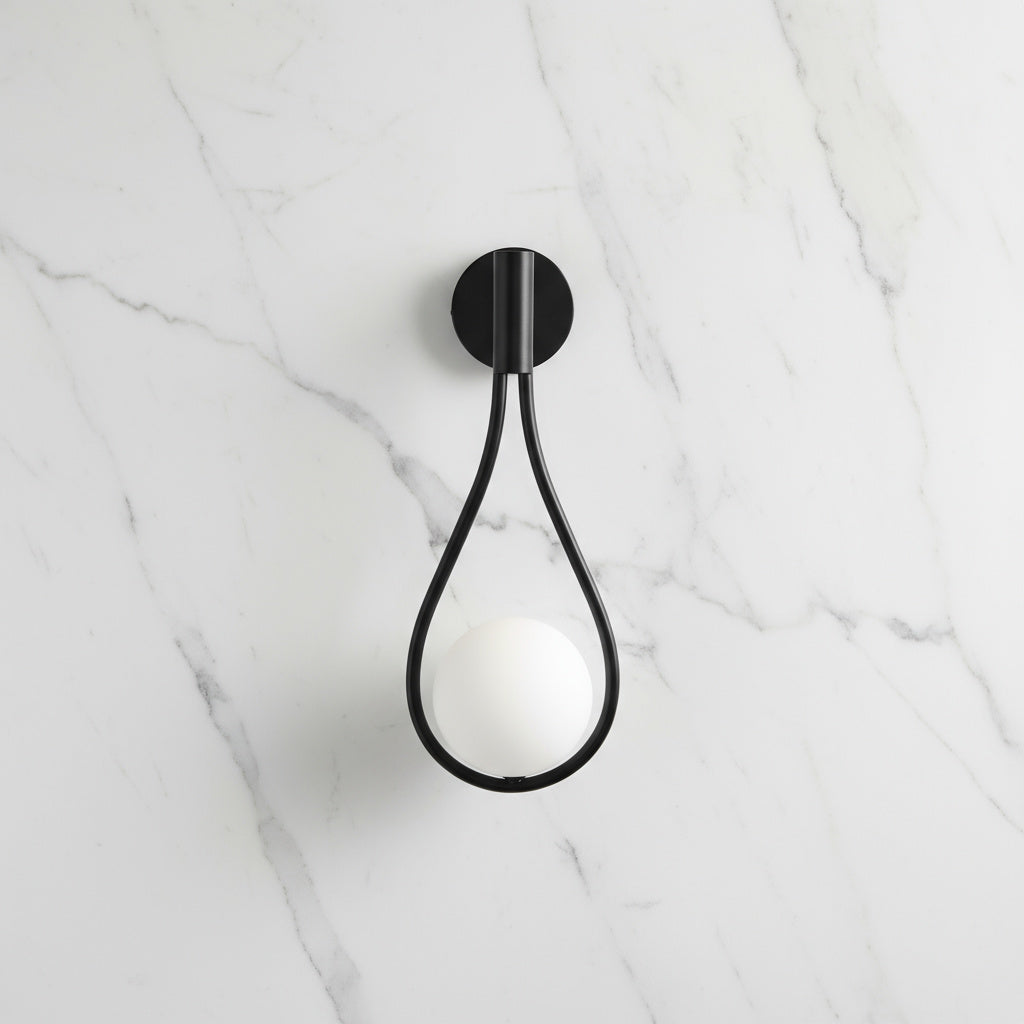 Metal Wall Sconce Minimalist Lamp Gold Black Silver Finish Hardwired Fixture Bedroom Hallway Living Room Dining Room Sconce