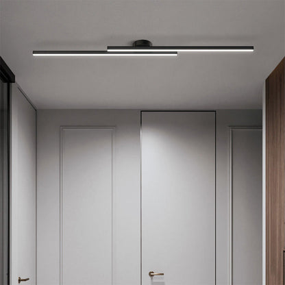 Plafonnier LED encastré — Disque rond à profil bas de 21 cm pour chambre, couloir, entrée — Montage en surface moderne en aluminium et acrylique avec