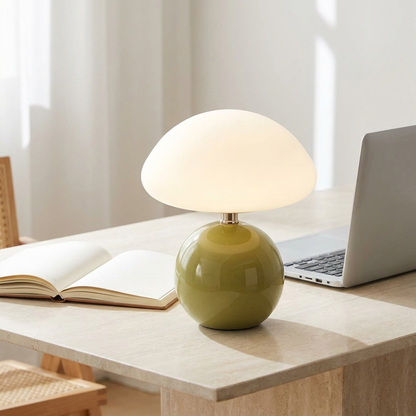 CAPLORA – Modern Mushroom Table Lamp for Gentle Ambient Glow