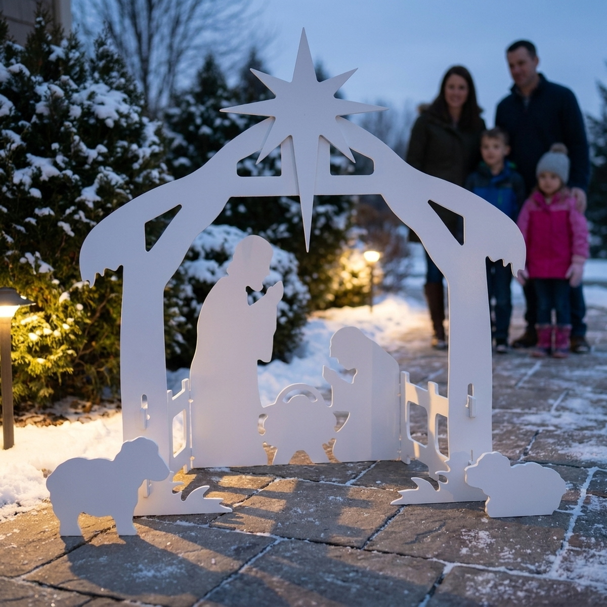 MANGERELLE – Crèche de Noël pour une décoration de fêtes élégante